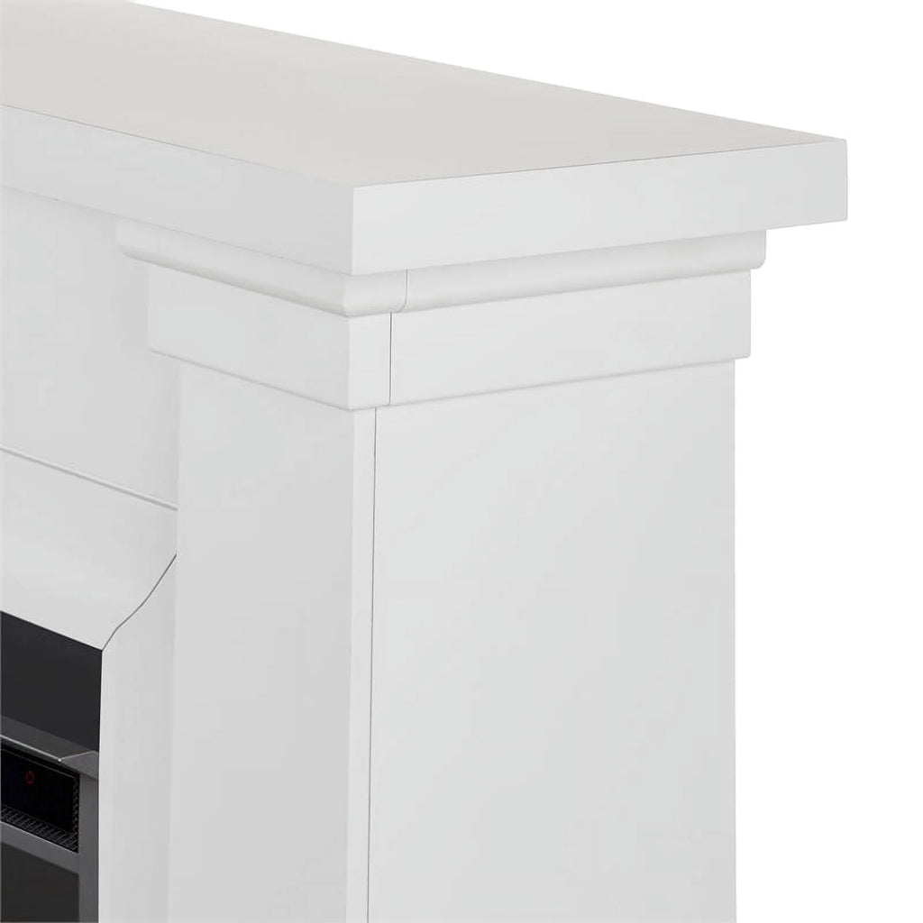 Real Flame Manus 64" Electric Fireplace in White V3538