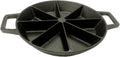 Bayou Classic 10-in Cast Iron Wedge Cornbread Skillet Features Side Loop Handles For Easy Transport Bakes 8 Wedges of Cornbread