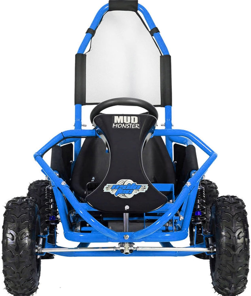 MotoTec Mud Monster Kids Electric Go Kart 48V 1000W Blue E93112