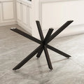 Modern Table Base Black 28" Metal Dining Table Legs with Suction Cups, Desk Base for Marble,Glass,Wood Top, Furniture Legs for Coffee Table, End Table, Home,Kitchen, Office