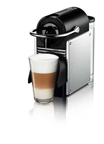 Nespresso Pixie Espresso Machine by De'Longhi with Milk Frother, Aluminum M70025