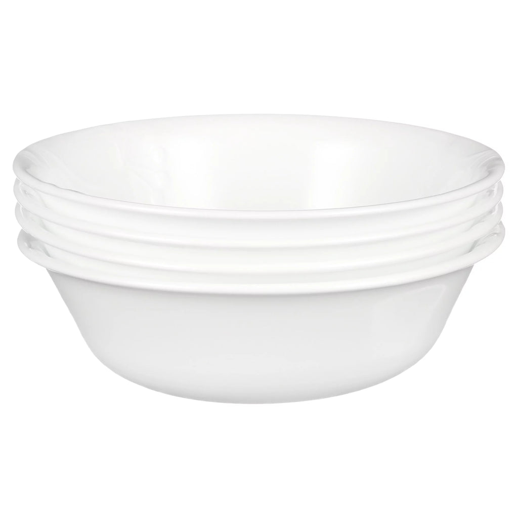 Corelle Madeline Embossed 12-Piece White Dinnerware Set J548316