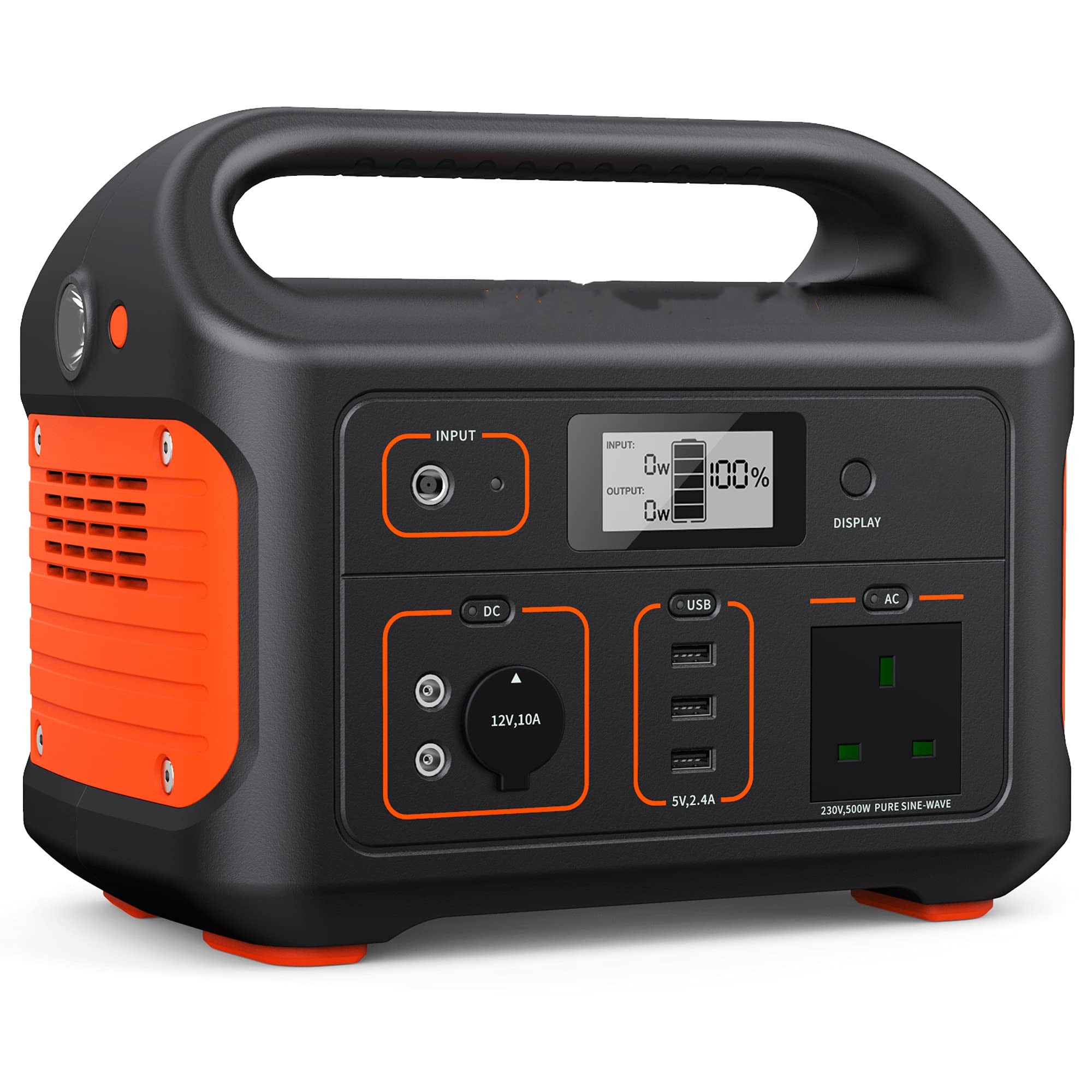 Portable Power Station 518Wh 500W AC Outlet a7