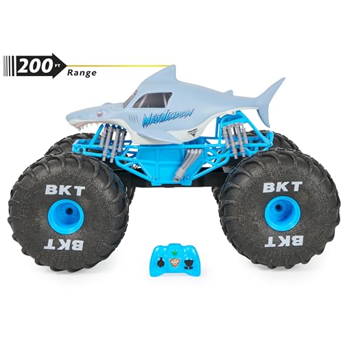 Monster Jam Official Mega Megalodon All-Terrain Remote Control Monster Truck, 1:6 Scale, Kids Toys Ages 4-6+ Y126990
