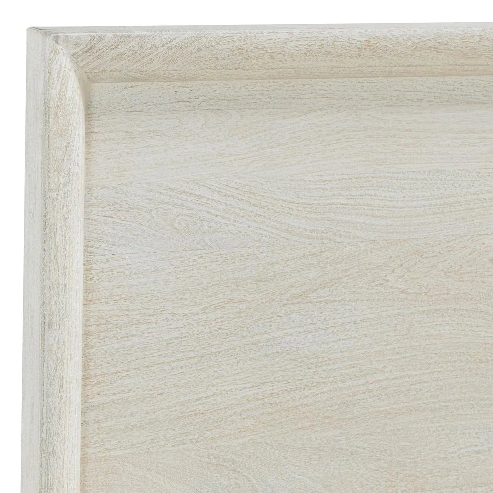 Classic Home Reece Mango Wood Queen Bed White U726752