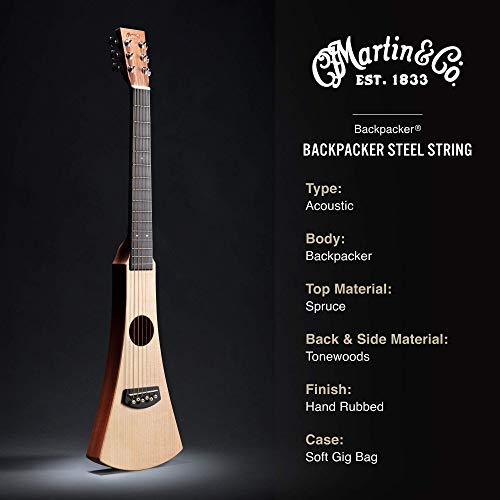 Martin Steel String Backpacker Travel Guitar with Bag K183