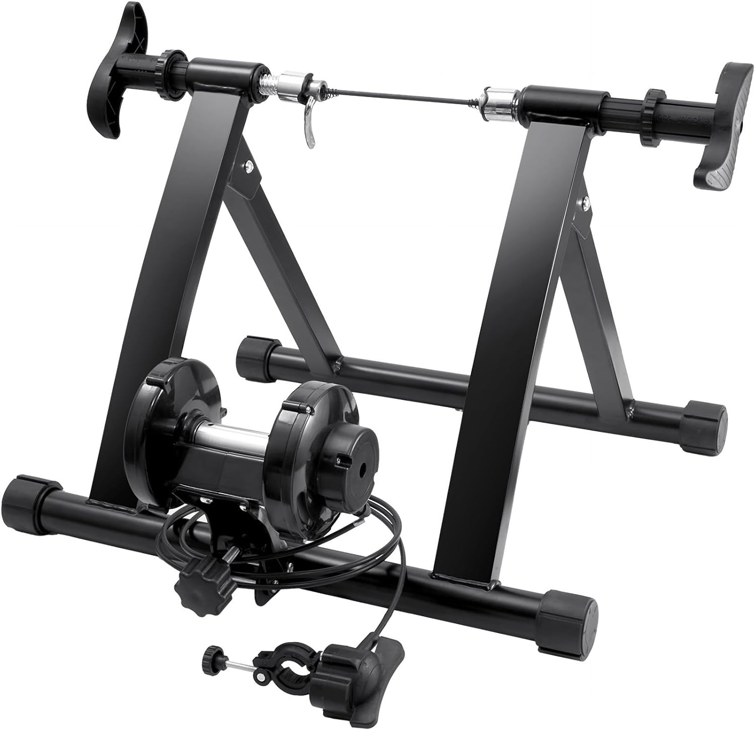 VEVOR Bike Trainer Stand, Magnetic, 8 Resistance Levels, for 26"-29" Wheels T106