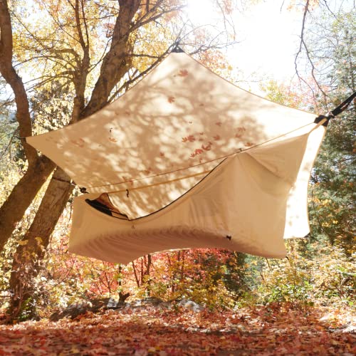 Haven Tents Lay Flat Hammock Tent with Mosquito Net, Insulated Pad and Rainfly M380