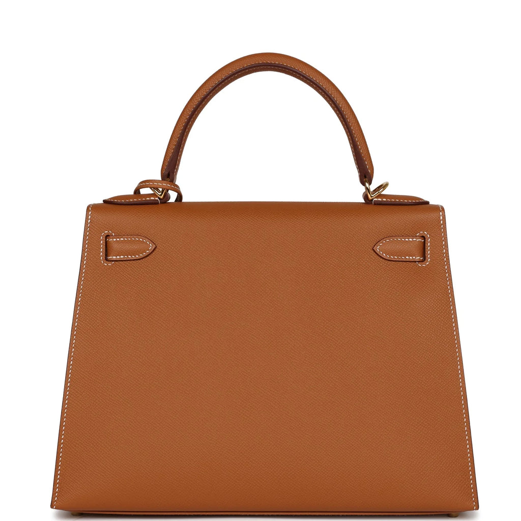 Gold Epsom Leather Handbag a7