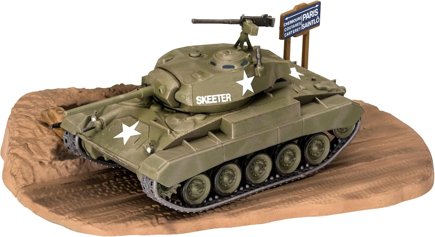 Plastic Model Kit M24 Chaffee Unpainted k7