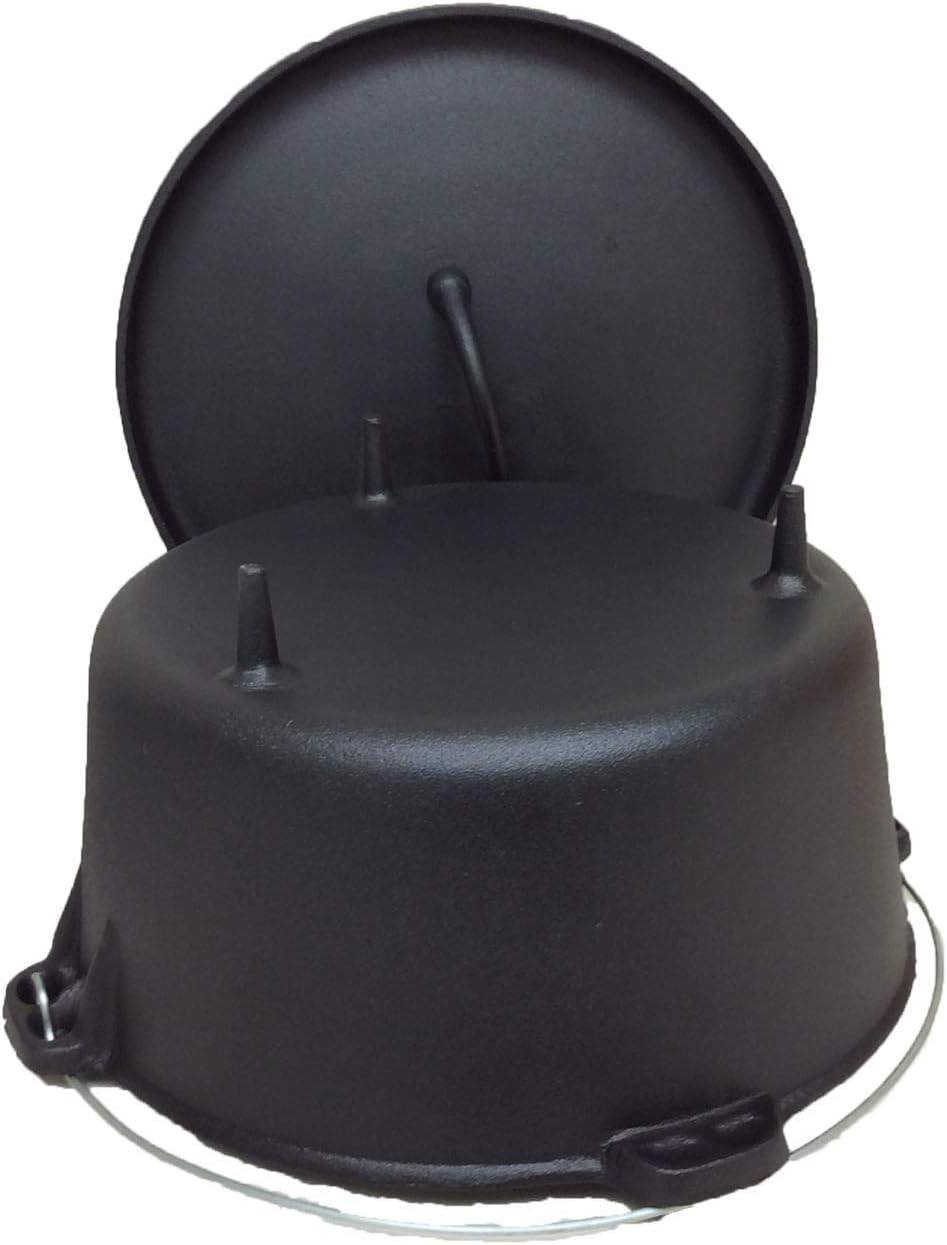 Cuisiland Pre-seasoned 16 Quart Cast Iron Dutch Oven with Lid T150