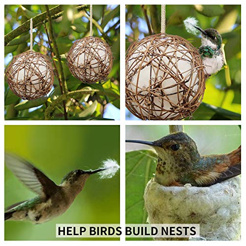 Hummingbird Nesting Houses Set of 2 for Outdoor Wild Birds k7