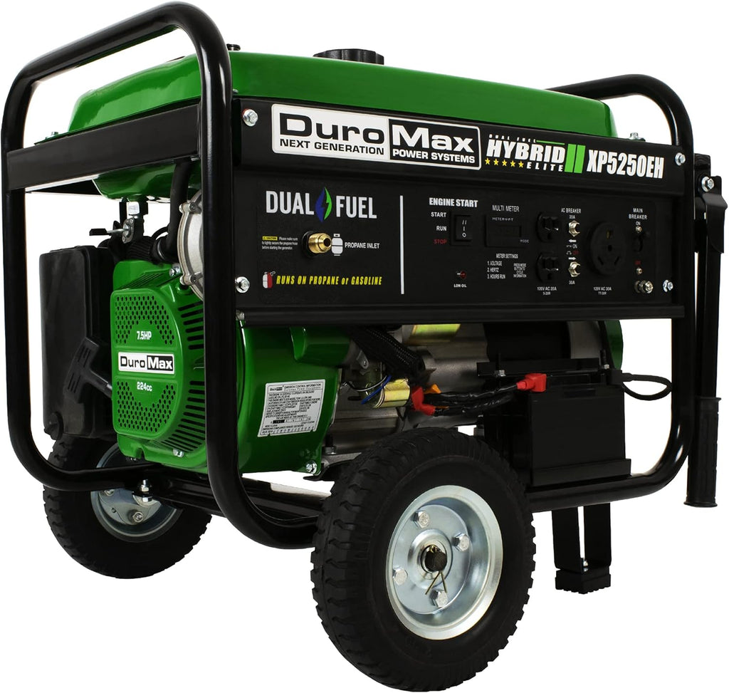 Dual Fuel Portable Generator 4400 Watt Electric Start Camping RV Ready a7
