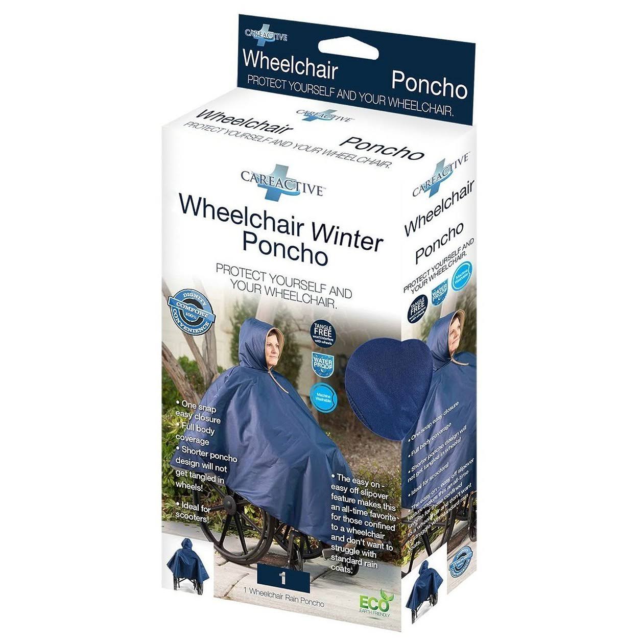 Wheelchair Winter Poncho Navy k7m