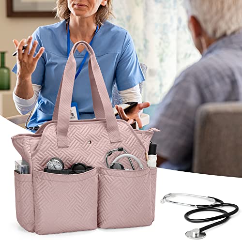 Fasrom Nurse Bag with Laptop Compartment, Clinical Tote for Nurses, Black S361927