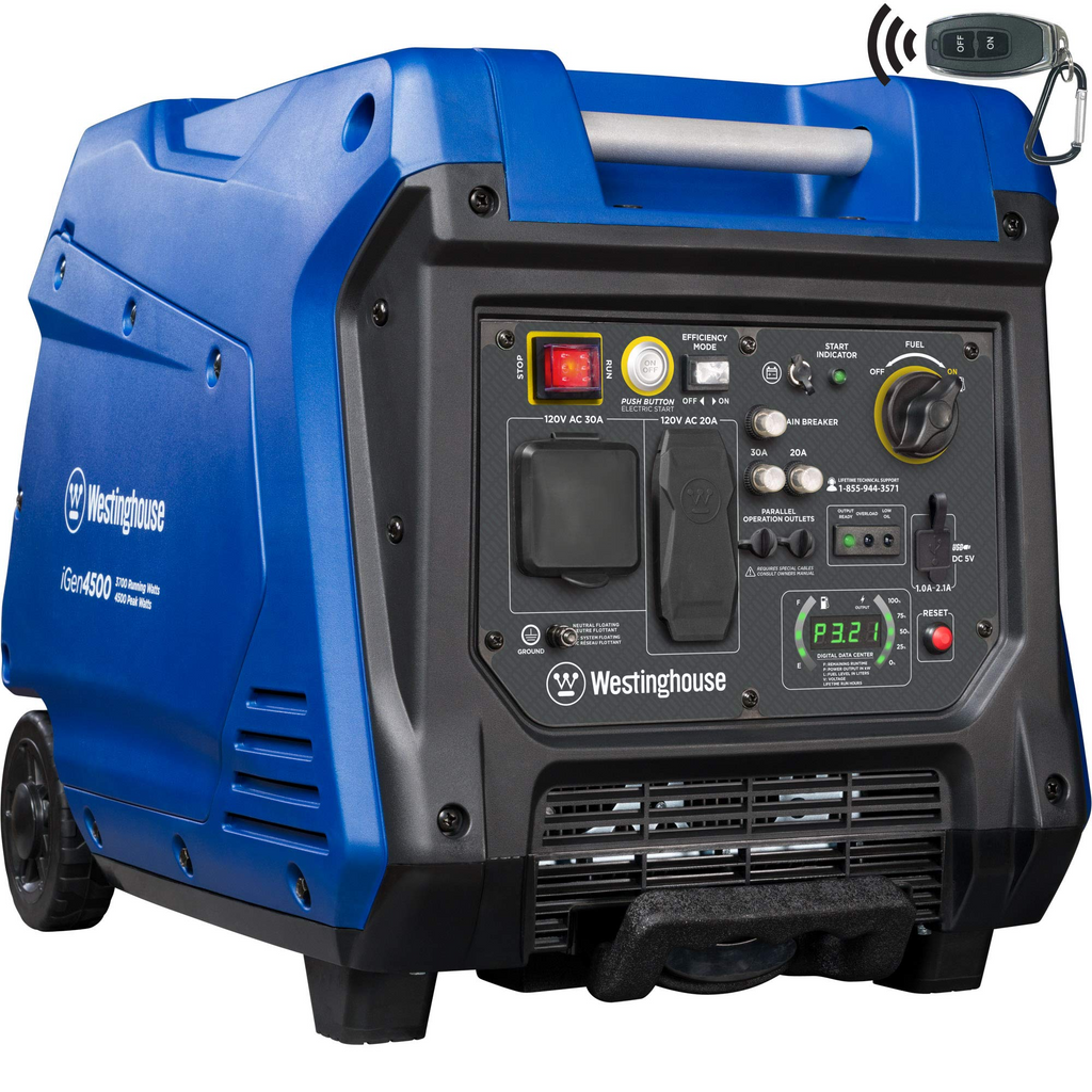 Portable Inverter Generator 4500 Watt Remote Start a7