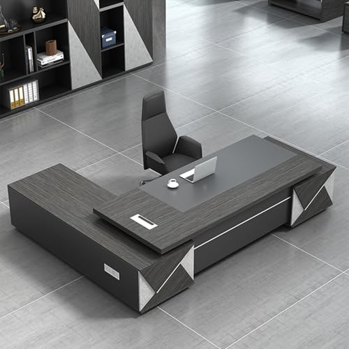 94-Inch Executive Desk for Home Office, Modern Computer Workstation F626