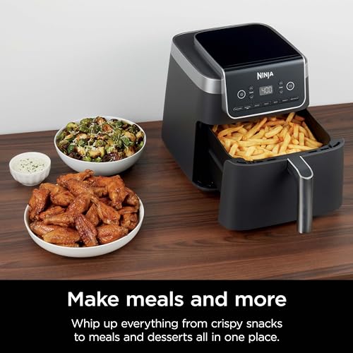 Air Fryer 4-in-1 5 QT Nonstick Basket Grey k7p