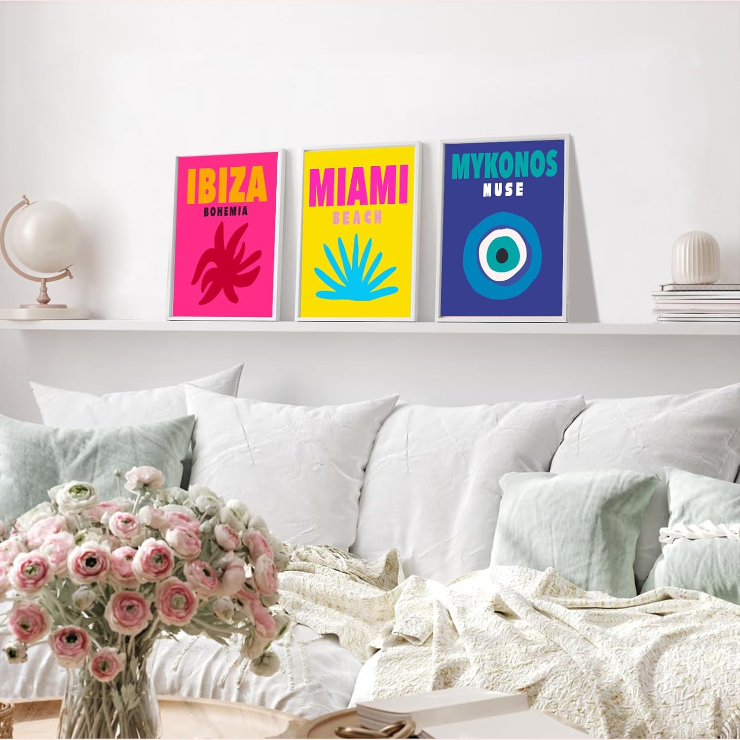 KBKBART Preppy Room Decor Aesthetic Posters, 8"x10" Unframed W512