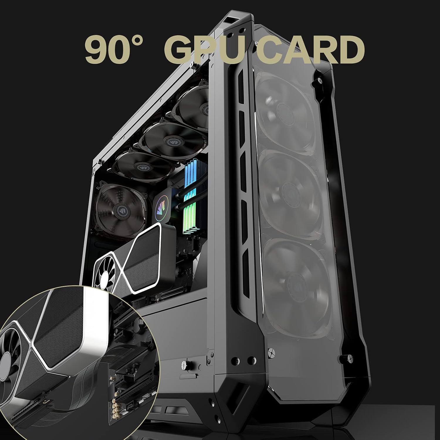 PCIE 4.0 16x Shielded Riser Cable for GPU Extension 20CM-90 k7