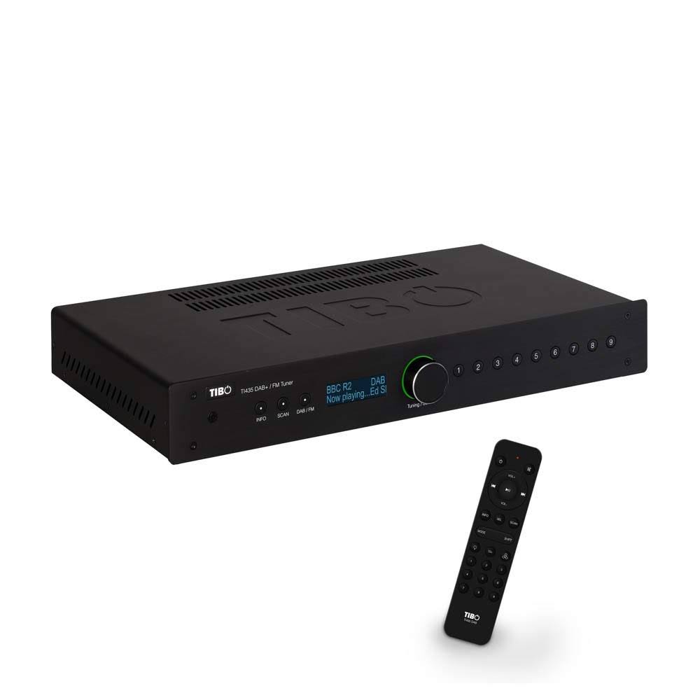 Tibo Ti435 DAB+ | Digital Audio Broadcasting in FM/AM | Stereo Tuner | Remote Control | Black