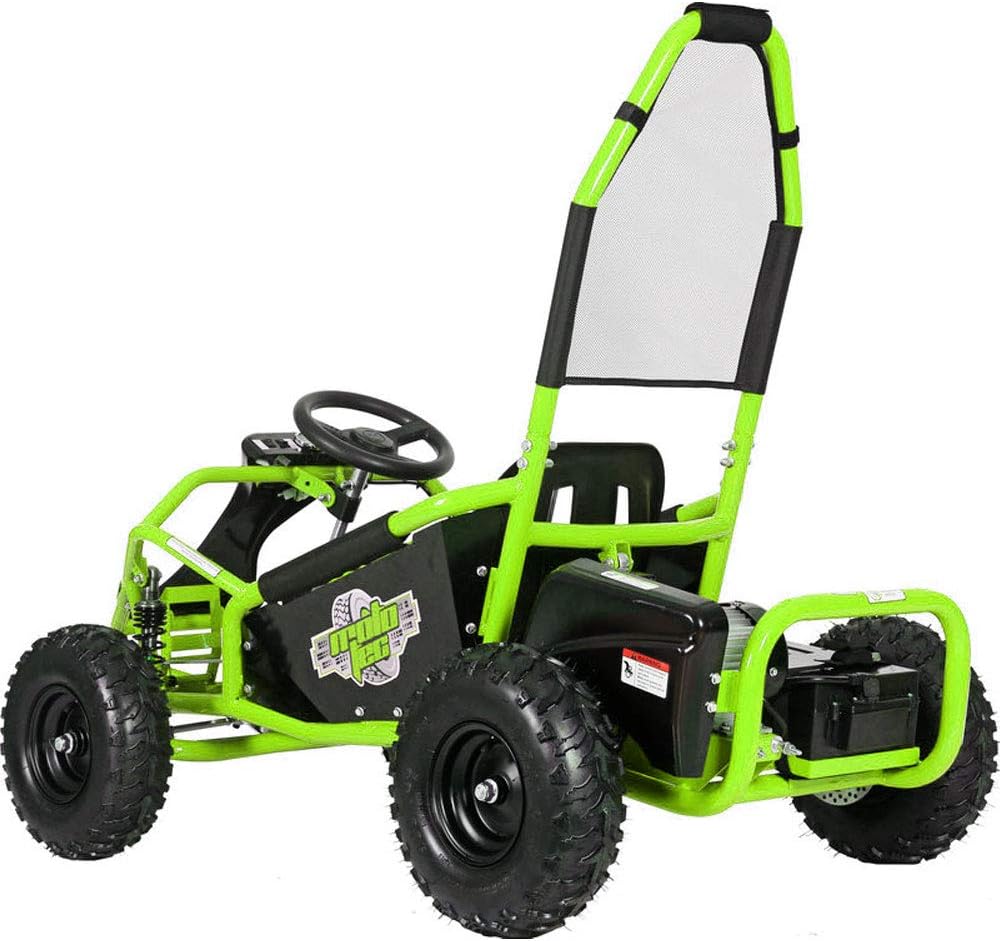 MotoTec Mud Monster Kids Electric 48v 1000w Go Kart Full Suspension Green H5507
