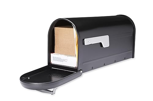 Galvanized Steel Mailbox Black Medium a7
