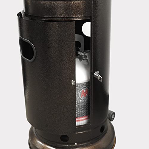 Tall Patio Heater Hammered Bronze Finish k7p