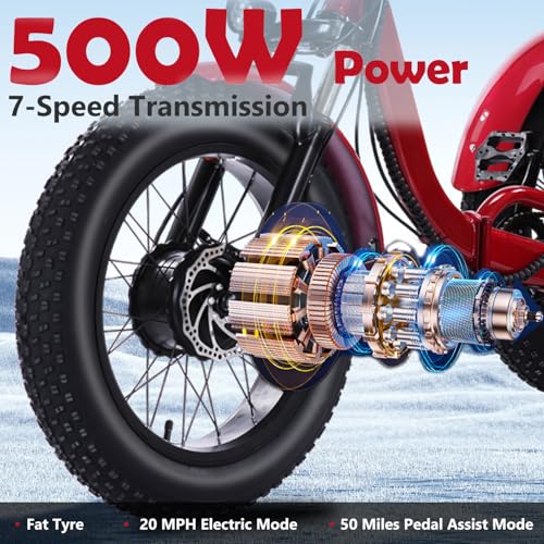 Electric Tricycle 3 Wheel Bike for Adults a7