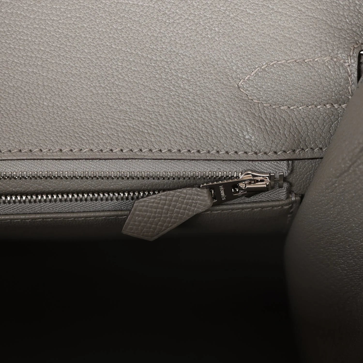 Birkin Sellier 30 Gris Meyer Epsom Palladium Hardware k7