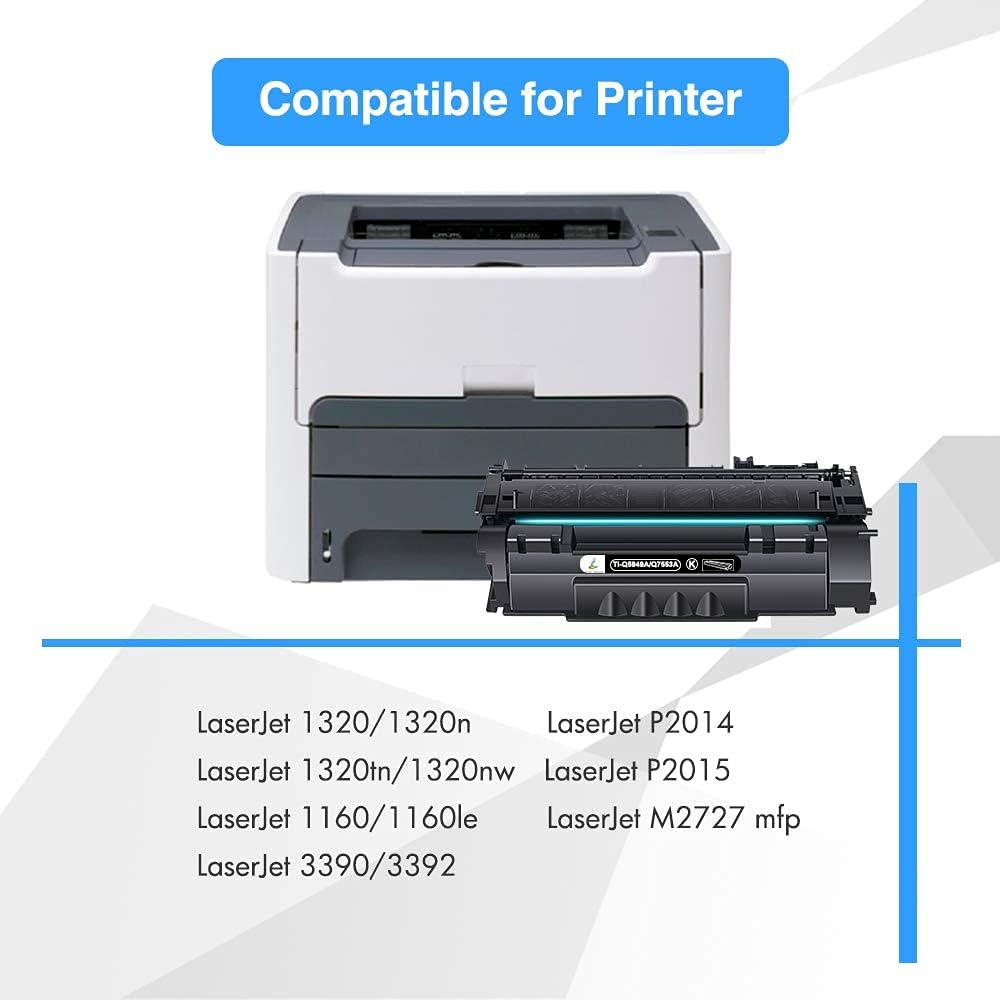 Toner Cartridge for HP 49A 53A Black 2-Pack k7