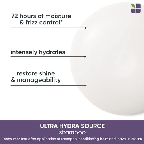 Biolage Ultra Hydra Source Shampoo for Very Dry Hair, Paraben-Free W4413