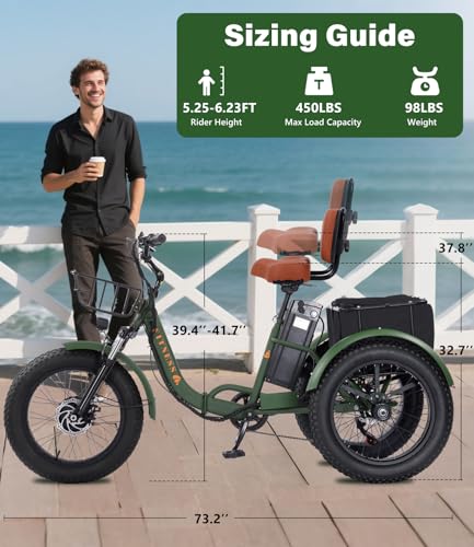 Electric Tricycle 3 Wheel Bike for Adults a7