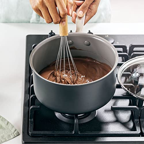 GreenPan Chatham Hard Anodized Ceramic Nonstick 5QT Saute Pan with Lid, Gray L591