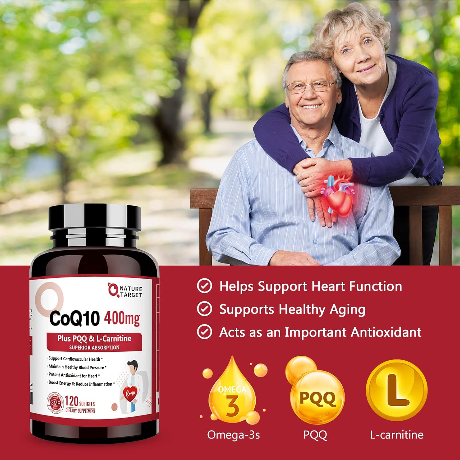 CoQ10 400mg with PQQ, Omega-3s & L-Carnitine, High Absorption, 120 Servings a7