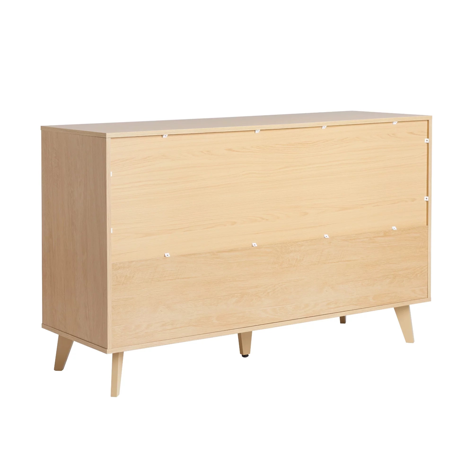 Walker Edison Modern 6-Drawer Dresser with Cut-Out Handles V97089