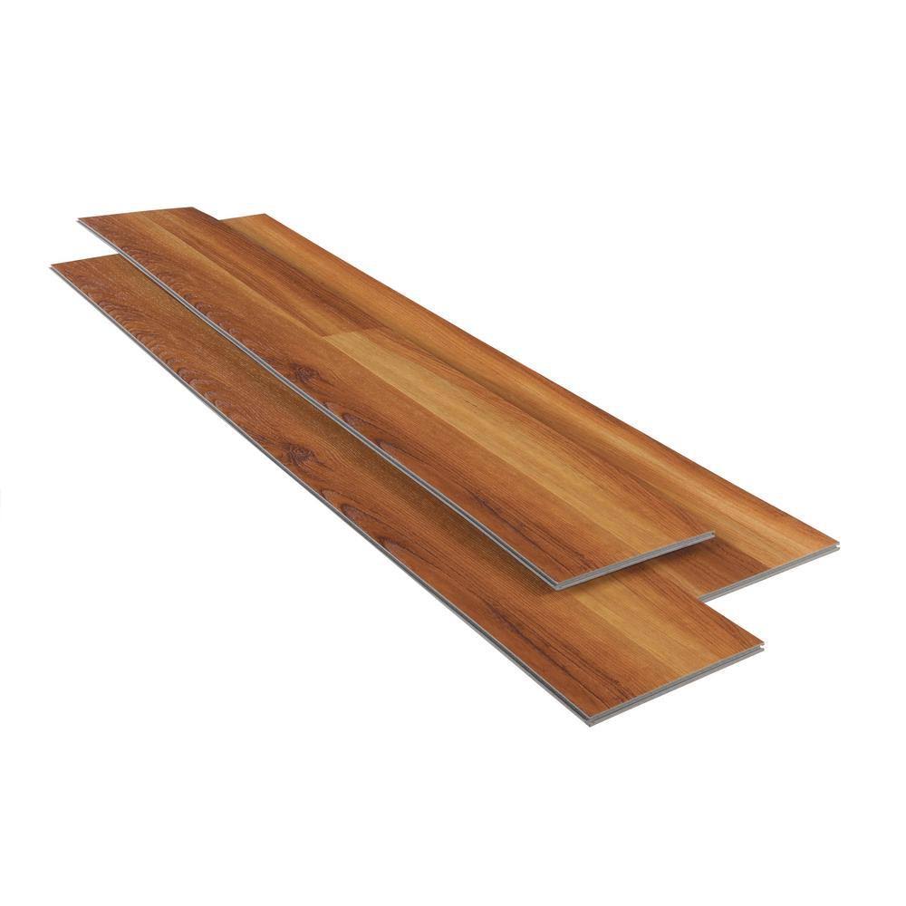 Luxury Vinyl Plank Flooring Warm Cherry 24.74 Sq Ft Case k7