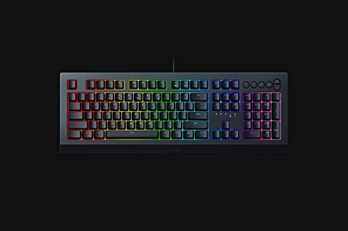 Gaming Keyboard RGB Backlit Spill-Resistant Programmable q7k