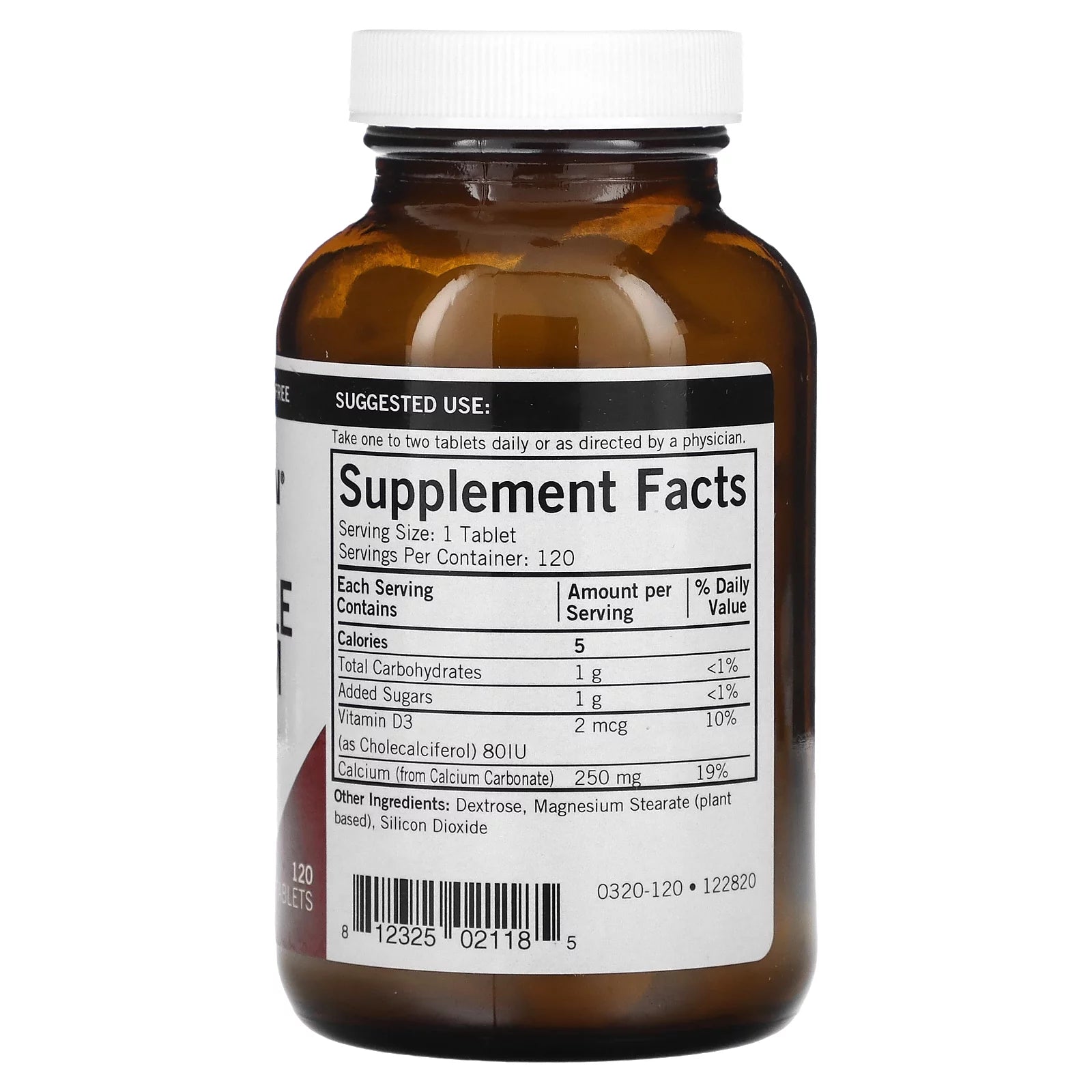 Kirkman Labs Calcium Chewable, 250 mg, 120 Tablets J34002