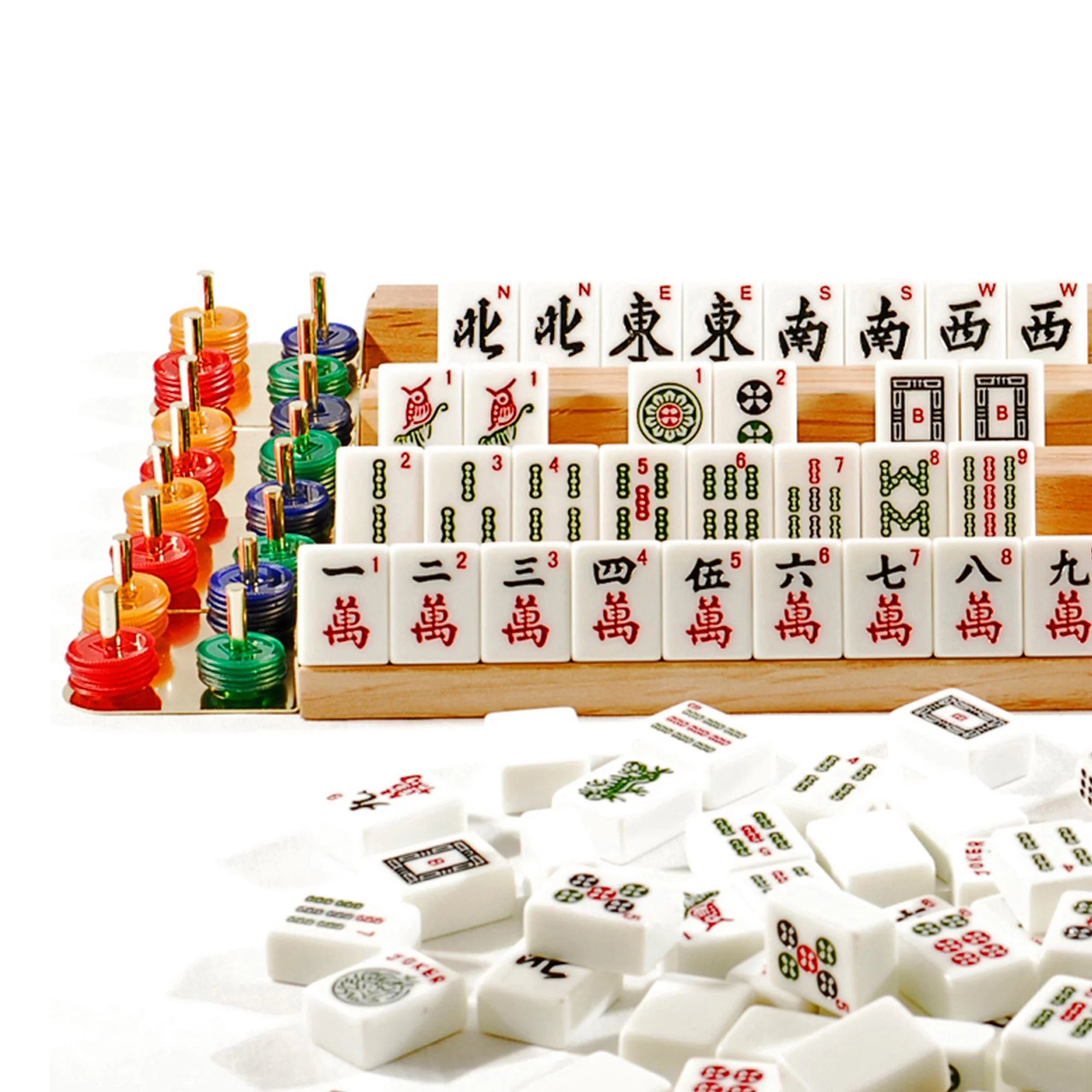 We Games Aluminum & Black Mahjong - American Style F956