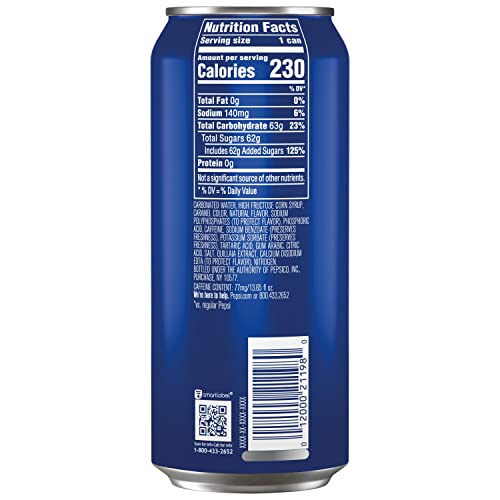 Pepsi Draft Cola, 13.65 Fl Oz Cans, 4-Pack E728