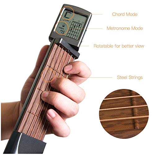 Pocket Guitar Chord Practice Tool with Rotatable Chords Chart N966535