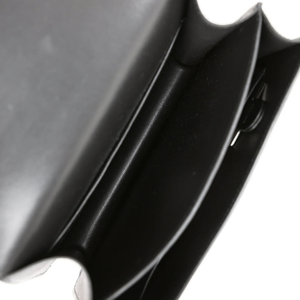 Black Epsom Leather Crossbody Bag k7