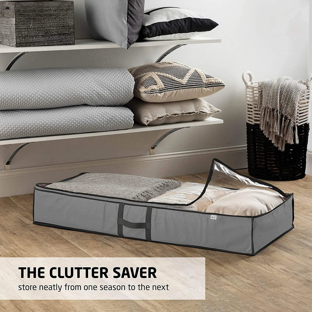 Underbed Storage Bag Organizer (2 Pack) with Clear Window U816307