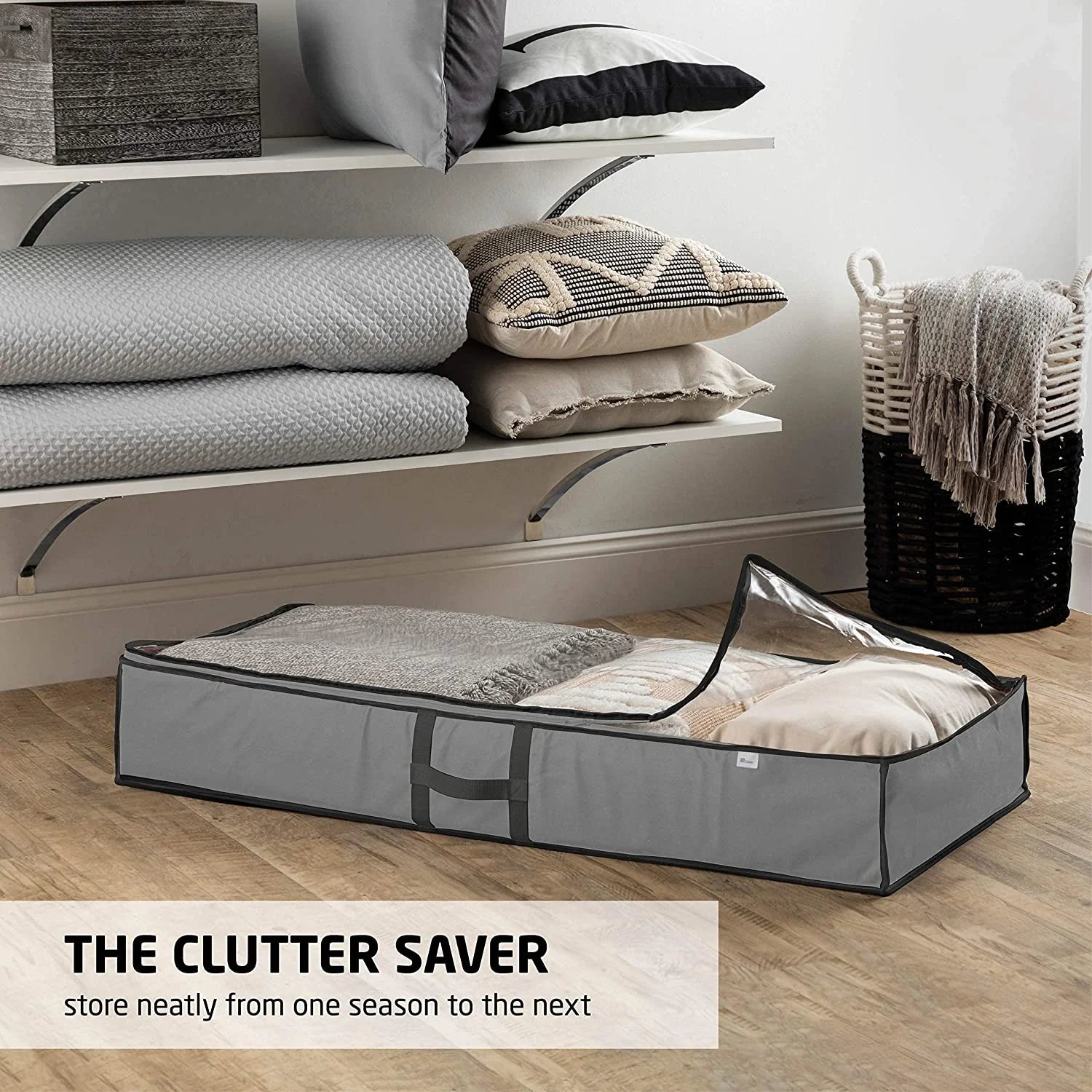 Underbed Storage Bag Organizer (2 Pack) with Clear Window U816307