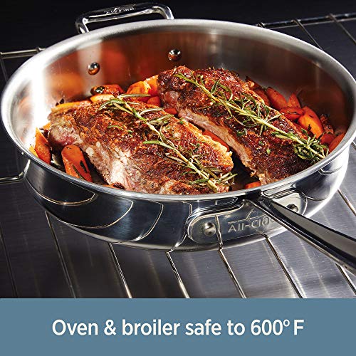 All-Clad D3 3-Ply Stainless Steel Cookware Set 10 Piece, Induction Compatible D24203