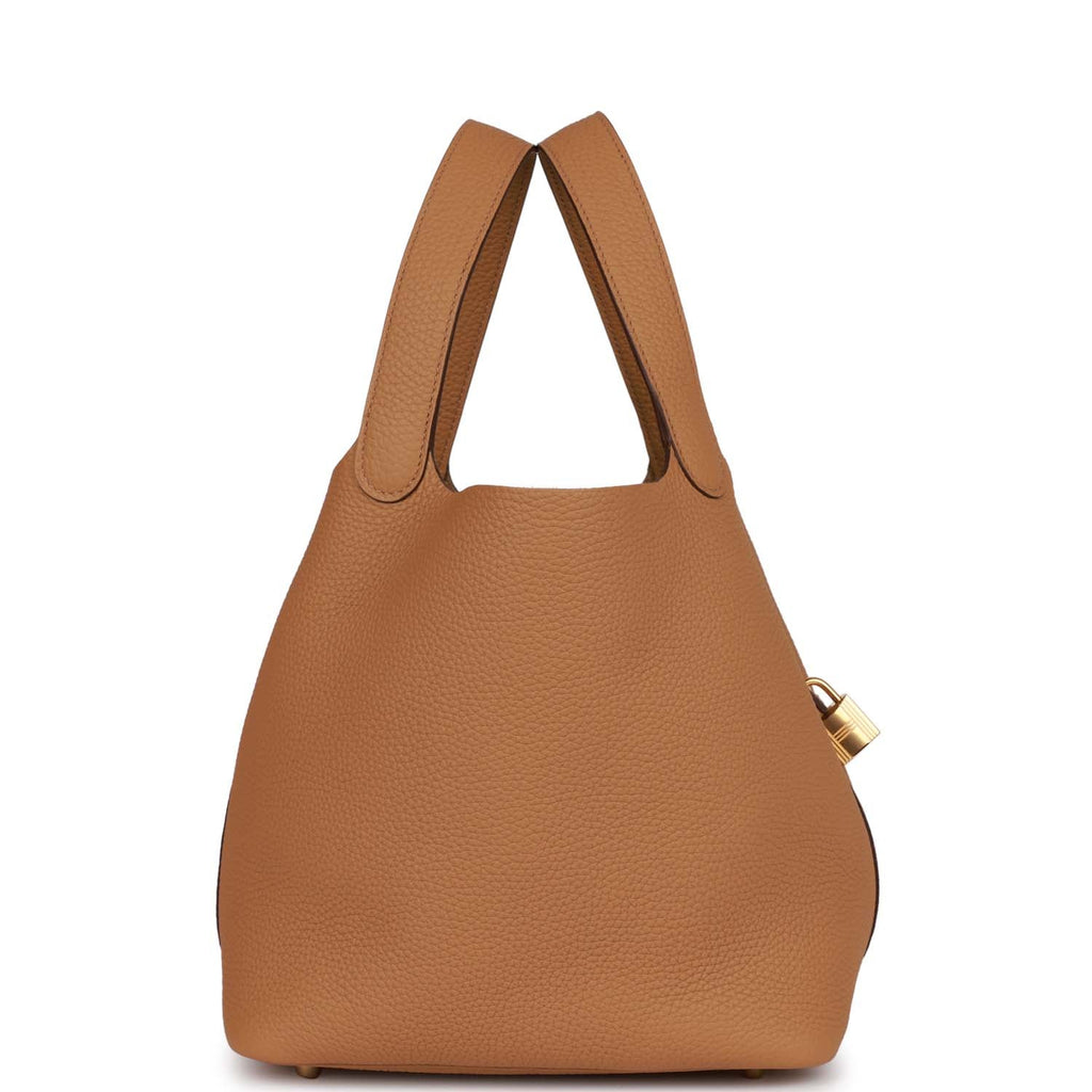 Picotin Lock 22 Bag Clemence Leather Gold Hardware k7