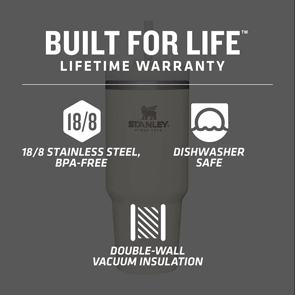 Stanley The Quencher H2.0 FlowState Tumbler 40 OZ Soft Matte Red Rust F199