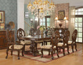 Cherry Double Pedestal Dining Table Traditional McFerran D6004