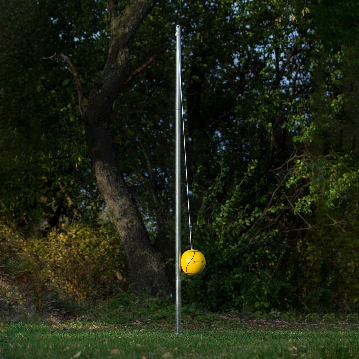 Tetherball Set for Outdoor Backyard with Ball and Rope k7